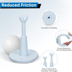 Tees de Golf Ajustables con Logotipo Personalizado, Tees de Golf Irrompibles para Simulador de Campo de Práctica, Accesorios Esenciales de Golf para Hombres y Mujeres - Product Image 3