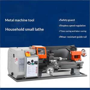 مخرطة معدنية صغيرة منزلية للطاولة، آلة معالجة المعادن متعددة الاستخدامات، ماكينة يدوية صغيرة لصنع خرز البوذا 1835 - Product Image 3