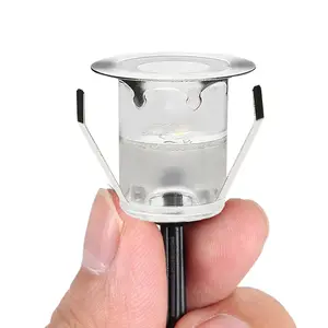 10X 0.6w 30mm led outdoor landscape lighting IP67 30mm Full sealed Stainless Steel +PC Easy connect led Deck light