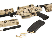 Assemblage Miniature pistolet en métal modèle M4A1 M4A4 Ar18 Camouflage 1:3 modèle en métal pistolet sûr jouet pour adultes