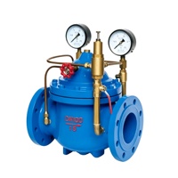 Vanne de régulation de pression différentielle hydraulique 800X en fonte ductile à joint souple pour réseau de tuyauterie de climatisation centralisée