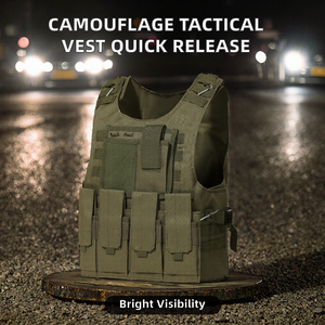 Gilet tactique de camouflage de sécurité TM STARTECH en polyester multifonctionnel à libération rapide pour la chasse et les activités de plein air - Product Image 2