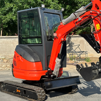 Nouvelle conception, mini-excavatrice de 0,8 tonne à 2 tonnes, 4 tonnes avec accessoires en option pour travaux de construction