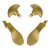 EXtremeRate Boutons arrière interchangeables en métal (4 pièces) pour manette sans fil DualSense PS5 Edge