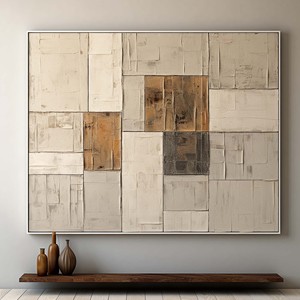 <span class=keywords><strong>Pintura</strong></span> Original en 3D, <span class=keywords><strong>Pintura</strong></span> al Óleo Pintada a Mano, Minimalismo Moderno, Paisaje Abstracto, Arte de Pared Grande, Lienzos Texturizados - Product Image 6
