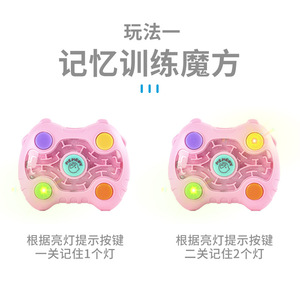 Memory Maze Cube <b>Puzzle</b> 3D Rolling Bead Toy For Kids Brain Training Unisex Activity Cube - Product Image 2