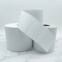 Etiquetas Adhesivas Térmicas Impermeables de 58x40 mm para Impresoras de Códigos de Barras de Alimentos - Rollos de Papel para Uso Industrial Personalizado