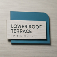 Plaque de porte personnalisée ADA en braille pour numéro de chambre d'hôtel