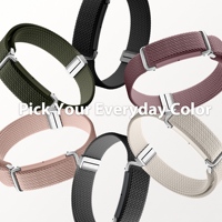 Bracelet en nylon tissé respirant avec boucle magnétique robuste, ajustable, vente en gros, sur mesure pour Google Fitbit Air Armband