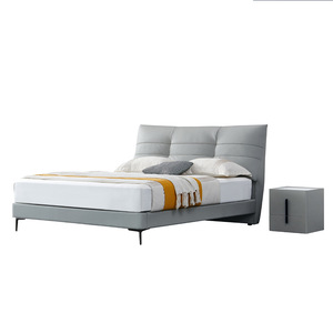 เตียงหุ้มเบาะ Mantianfei ขนาด 1.8x2 ม. หัวเตียงหุ้มหนัง ห้องนอนใหญ่ เตียงคู่ - Product Image 5