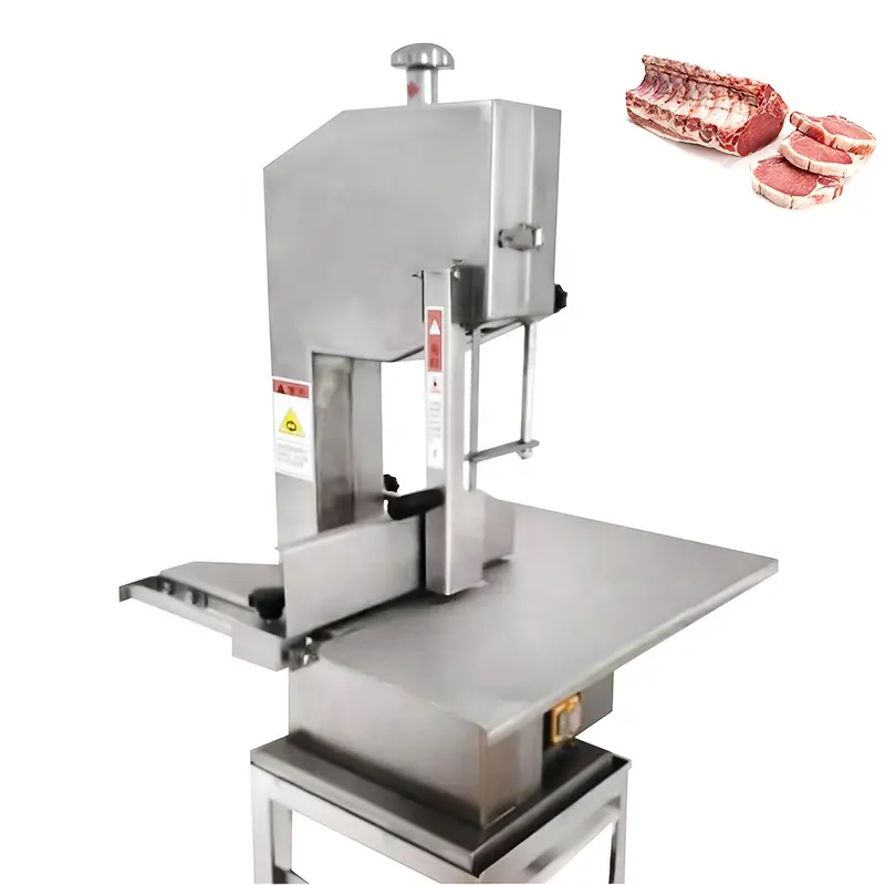 Sierra de corte de hueso de carne congelada de acero inoxidable profesional Máquina de corte de carne Sierra de hueso Máquina de corte de hueso de vaca