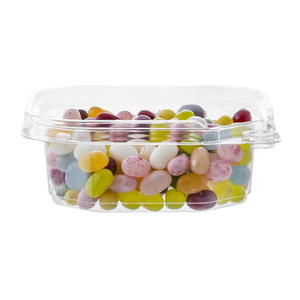 Contenedor de plástico para alimentos de 8 OZ fabricado en Taiwán, paquete de seguridad de bañera cuadrada de dos piezas, embalaje a prueba de manipulaciones reciclable para uso en ensaladas - Product Image 2