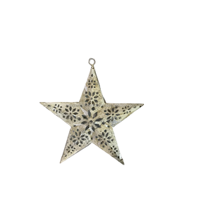 UNIQUE DESIGN HOME DECOR CHRISTMAS <b>TREE</b> DECORATION DESIGN of WHITE STAR CHRISTMAS HANGING ORNAMENT - Product Image 2