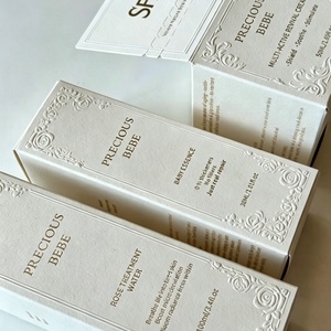 Embossed UV Process Eco-Friendly Luxury Custom Packaging Box for Cosmetic Lipstick Skincare & <b>Candle</b> Printed Logo - Product Image 3