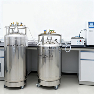 Réservoir de distribution d'azote liquide en acier inoxydable avec des caractéristiques de sécurité élevées 175L Pression de fonctionnement 0,05 MPa - Product Image 1