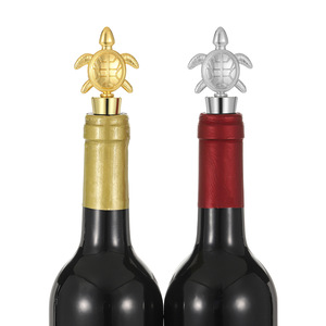 Turtle Wine <b>Stopper</b> Gold And Silver Alloy Bottle Seal For Wine Preservation Party Gift - Product Image 2