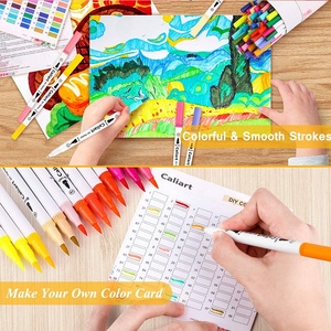 Material de Oficina y Escolar, Juego de 12 Rotuladores de Doble Punta para Dibujar, Pintar, Acuarelas, Marcadores Artísticos - Product Image 6