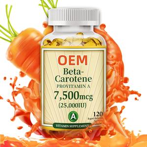 Ooggezondheidssupplement Bèta-Caroteen Vitamine A Bèta-Caroteen Softgels <span class=keywords><strong>Capsules</strong></span> - Product Image 1