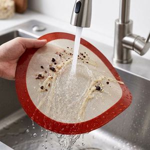 Lot de 2 tapis de cuisson en silicone de 8 pouces pour friteuse à air, antiadhésifs, réutilisables, résistants à la chaleur, compatibles lave-vaisselle et four, pour la cuisson du pain - Product Image 4