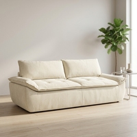 Canapé Jiabaijia sans assemblage requis, prêt à l'emploi, avec coussin en mousse haute résilience, idéal pour chambre, appartement, bureau, hall, villa