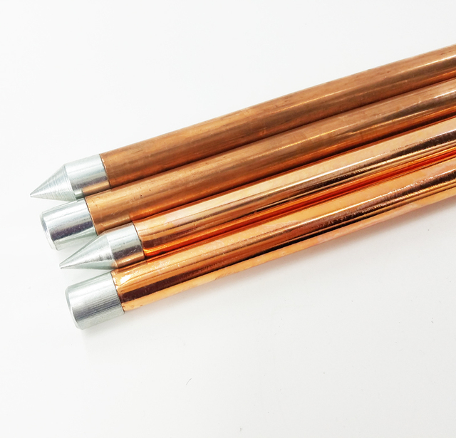 OEM/ODM Custom Electrical Copper Earthing Pole Copper Clad Stainless Steel Grounding Electrode Earth Rod