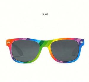 Nouvelles Lunettes de Soleil Carrées Colorées Tendance 2019 pour Enfants, Filles et Garçons – Style Parent-Enfant - Product Image 5
