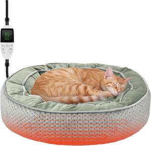 Wasserdichtes und wasch bares Haustier <span class=keywords><strong>nest</strong></span> mit einstellbarem Timer und Temperatur Haustier heizkissen für alle Jahreszeiten Katzen <span class=keywords><strong>nest</strong></span> Outdoor Indoor - Product Image 1