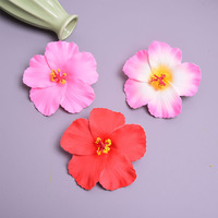 Pince à cheveux Hibiscus artificiel 10 cm en PE, accessoire floral pour décoration de mariage et matériaux de bricolage
