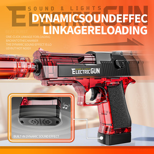 2025 nouveauté en plein air jeu interactif armes son et effet de pulvérisation électrique éclairer désert aigle jouet pistolet pour enfants garçons cadeau - Product Image 4