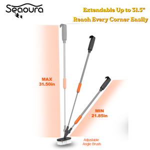Seaoura SR-513 <span class=keywords><strong>7</strong></span>-in-1多機能水槽クリーナー、角度調整可能なブラシと伸縮式ハンドル付き、深水槽用 - Product Image 1