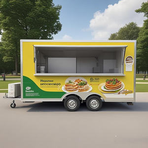 2025 Outdoor <b>Mobile</b> Hot Dog Vending Cooking Kiosk For Sale Food Truck Trailer - Product Image 4