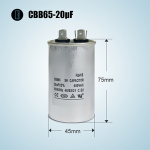 ตัวเก็บประจุ Cbb65-sh 20UF 450V AC ตัวเก็บประจุเปลือกอลูมิเนียม 45uf 55uf ตัวเก็บประจุสตาร์ทคอมเพรสเซอร์เครื่องปรับอากาศ - Product Image 3