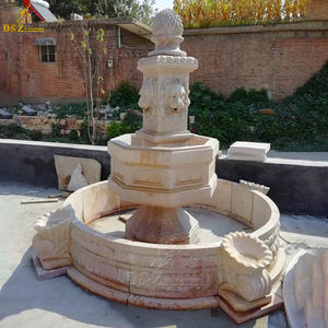 Acqua <span class=keywords><strong>da</strong></span> <span class=keywords><strong>giardino</strong></span> rotonda bianca grande <span class=keywords><strong>fontana</strong></span> di pietra di marmo all'aperto più popolare - Product Image 5