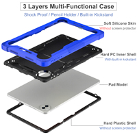Coque de protection intégrale anti-chute avec support pivotant à 360 degrés pour tablette Huawei Honor Pad X8A X10 Pro X9 (OEM)