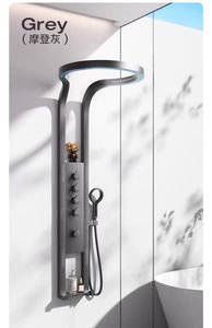 Bộ vòi sen thác nước nóng lạnh màu xám súng, siêu mạnh, đa chức năng - Product Image 6