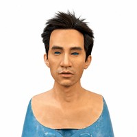 Masque hyper réaliste de qualité supérieure, masque facial humain en silicone personnalisé pour la diffusion vidéo en direct, masque hyper réaliste d'homme asiatique