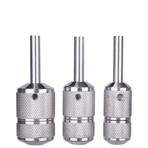 Empuñadura de Acero Inoxidable con Bloqueo Automático para Máquina de Tatuar, Empuñadura Metálica para Cartuchos de Agujas - Product Image 2
