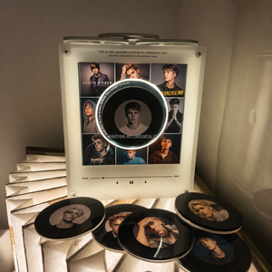 Imán de nevera personalizable con disco de vinilo NFC en blanco, estilo disco de música, regalo de recuerdo, artículos promocionales para fans de conciertos y eventos - Product Image 4