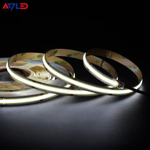 Tiras de luces LED COB de alta calidad de 12V 24V 528LEDs 3000K 4000K 6500K 10mm, regulables, con certificación CE ROHS - Product Image 1