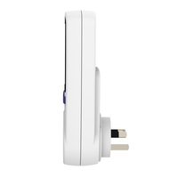 Wattsave PM01AU 240V 10A Prise de courant numérique intelligente avec écran LCD pour la maison, indice de protection IP22, 1 prise, efficace en termes d'énergie, prise CE