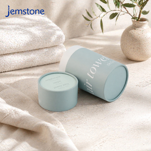 High Quality Biodegradable Clothing Round Cardboard Gift Packaging <b>Box</b> Custom Towel T Shirt Cylinder Paper Tube Packaging - Product Image 4