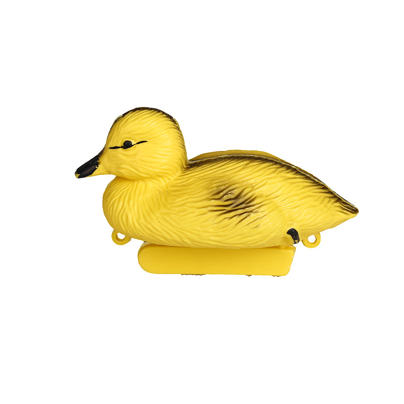 Реалистичная пластиковая желтая Маленькая детская утка, приманка, охотничьи приманки, плавающие Детские утяжки