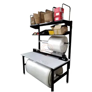 Detall ESD packing table with paper cutter for packaging factory