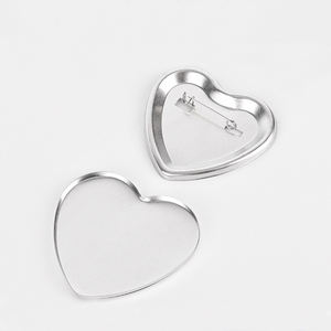 Caliente especial forma de corazón botón Pin insignias Kit brillo botón insignia materia prima - Product Image 1