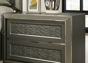 Luxury Contemporary Wood Gold Capped 2-Drawer Apartment Bedroom Nightstand Coffee TV <b>Bedside</b> Table Furniture - Product Image 3