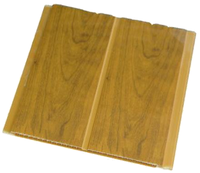 Muestras gratis ignífugo impermeable ducha PVC lengüeta y ranura panel de techo fuerte enclavamiento paneles de techo Pared de pvc madera