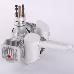 Moteur à essence bicylindre 60 cm³ DLE60 d'origine, démarrage manuel, échappement latéral, refroidissement naturel, en métal, pour voitures RC - Product Image 3