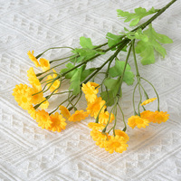 Buket Bunga Daisy Buatan 30 Tangkai Bunga Chamomile Sutra Aster Belanda Dekorasi untuk Pernikahan, Rumah, Fotografi