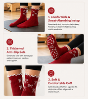 Chaussettes de Pilates et de Yoga Personnalisées avec Votre Logo, Votre Couleur, Votre Adhérence – Antidérapantes en Silicone Premium, Coton Respirant, Design Personnalisé pour Studio