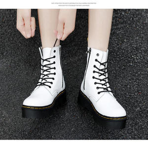 2026 summer Trend English Fashion Lace-up Oversized Thick-Tip <b>Work</b> <b>Boots</b> - Comfortable Outdoor Ankle chukka <b>boots</b> - Product Image 6